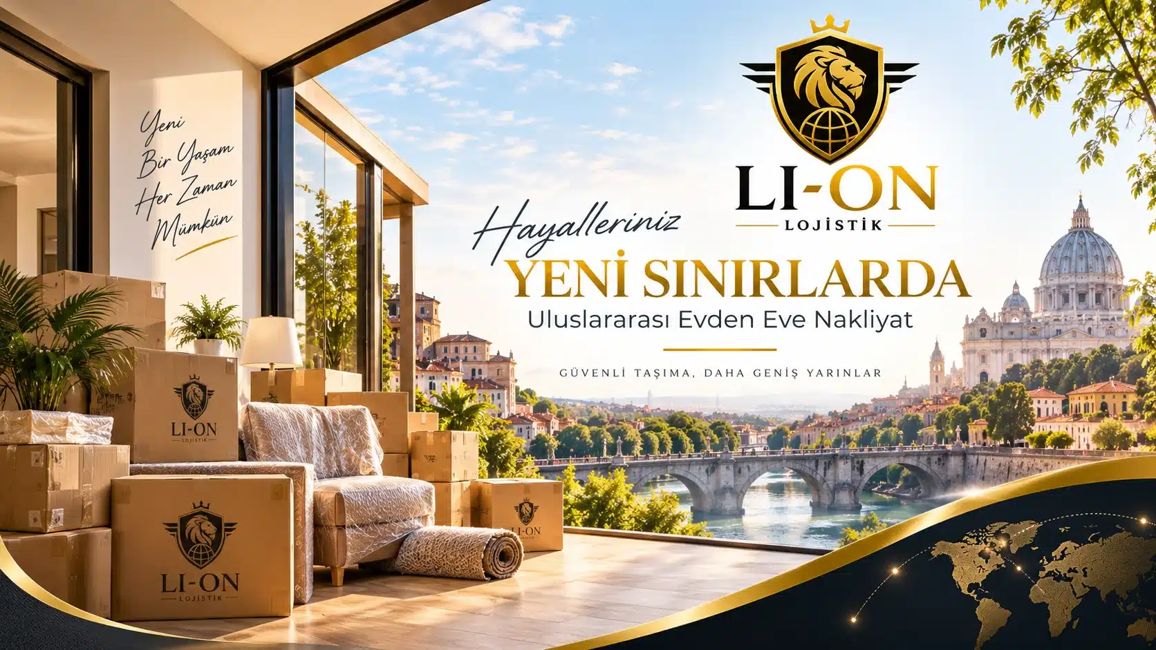 trkiyeden avrupaya ev tarken nakliy